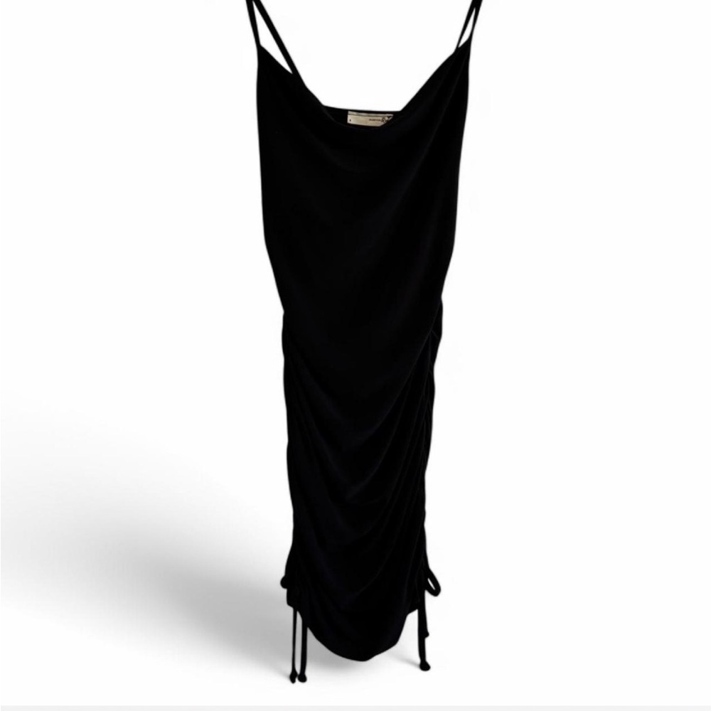 Little black dress with adjustable ties